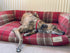 Amberley Dog Sofa Large Red Tartan